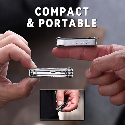 OUTU Nail Clippers Multitool,Nail File,Bottle Opener,Utility Tool with Gift Box(Black) - style: Black