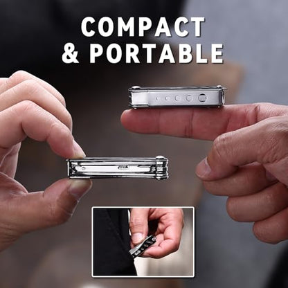 OUTU Nail Clippers Multitool,Nail File,Bottle Opener,Utility Tool with Gift Box(Black) - style: Black
