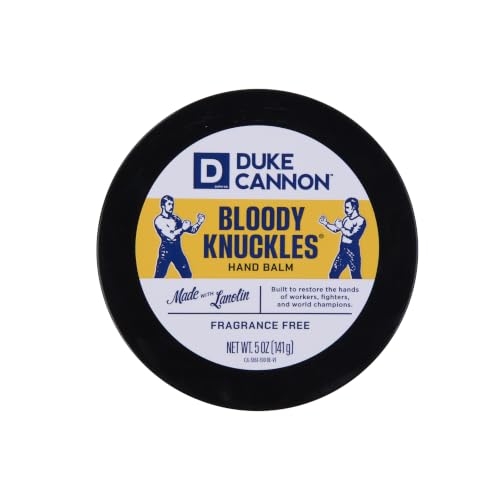 Duke Cannon Bloody Knuckles Hand Repair Balm - Unscented Moisturizer for Hardworking Hands, Repair and Revitalize Dry, Cracked Skin (5 oz. - 1 Pack) - size: 5 Ounce (Pack of 1)