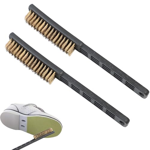 2Pcs Bowling Shoe Brush Accessories Kit Essential Bowling Supplies and Equipment for Men and Women Helps Improve Shoe Slide Protects Soles Remove