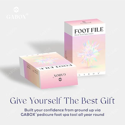 GABOX Nano Glass Pro Foot File, Feet Callus Remover, Dead Skin Exfoliator | Heel & Foot Scrubber, Pedicure SPA Tool for Women & Men, Removedor de Callos en Los Pies, Crystal Blue - style: Crystal Blue