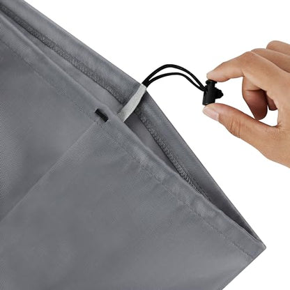 PALTERWEAR Drawstring Bag with Toggle - Nylon Cinch and Ditty Pouch Six-Pack (Gray, 8 x 11 Inch, Set of 6) - color: Gray, size: 8 x 11 Inch