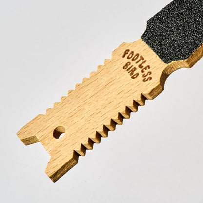Callus Remover & File - Precise Wooden Double Sided Pocket Sized for Rock Climbers Gymnastics Removes Callus and Dry Skin for Extra Smooth Hands and Feet