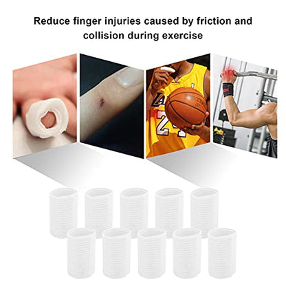 10Pcs Sports Finger Sleeves, sturdy Nylon Material, Breathable Finger Protectors, Anti Slip Design for Basketball Volleyball, Prevent Knuckle Wrinkles, Reduce Finger Injuries