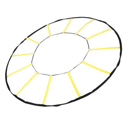 Circular Agility Ladder, 12 Rungs Nylon Speed Training Ladder, Footwork Equipment with Storage Bag for Soccer, Football, Basketball, and Fitness Training