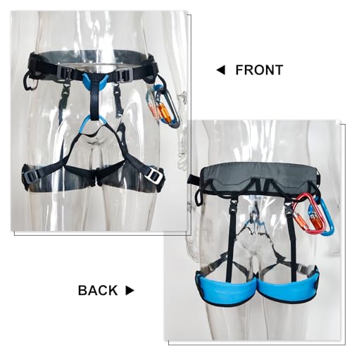 Climbing Harness, Mountaineering Rock Climbing Harness, Men Women Tree Ice Climbing Half Body, Safety Belt Rappelling - size: Small