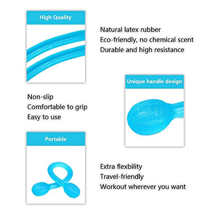 KEVENZ Pedal Resistance Band, 4-Tube Natural Latex Yoga Pedal Puller Resistance Band Comes with Elastic Pull Rope, Fitness Equipment for Abdomen, Waist, Arm, Yoga Stretching Slimming Training