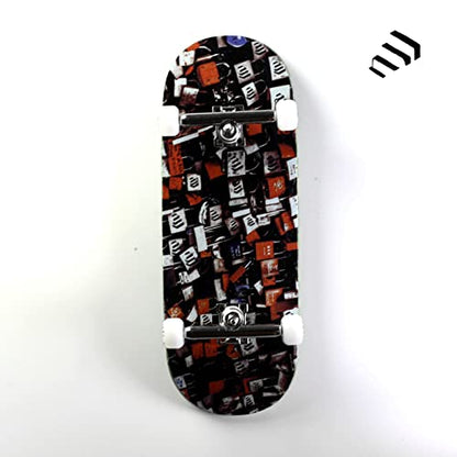 NOAHWOOD Wooden Fingerboard Complete (Noah Team 9.5S Short Nose Short Tail) Hand Mould Made(+34mm Prince Silvery Trucks)(+NW Handmade PRO Logo Wheels ii)(Wishing Locks) - color: Wishing Locks