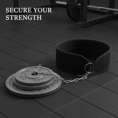 Weighted Dip Belt with Iron Chain for Pull-Ups and Dips, Calisthenics Training Accessory (1 PC)