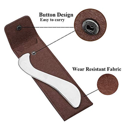 Muscle Scraper Tool, IASTM Tool, Stainless Steel Gua Sha for Body | Double-beveled stainless steel edges support targeted scraping on the back, arms, legs, neck and shoulders - size: 1 Count (Pack of 1)