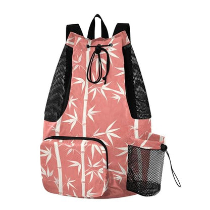 Yuiboo Red Trees Drawstring Backpacks Climbing Gym Bag with Inside Pockets String Bag Wet and Dry Separation