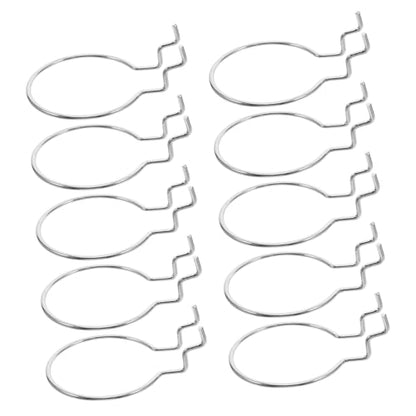 PartyKindom 10pcs Heavy Duty Metal Pegboard Hooks for Garage Craft Storage Secure Circular Design Strong Load Capacity Hardware Accessories for Hanging Board Organizer