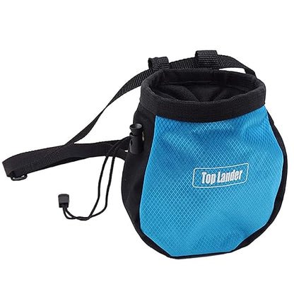 Rock Climbing Chalk Bag Talcum Powder Bag Weightlifting Pouch Adjustable Drawstring Chalk Nonslip Magnesia Pouch Magnesia Powder Hiking and Camping Accessories Portable Bouldering Bucket
