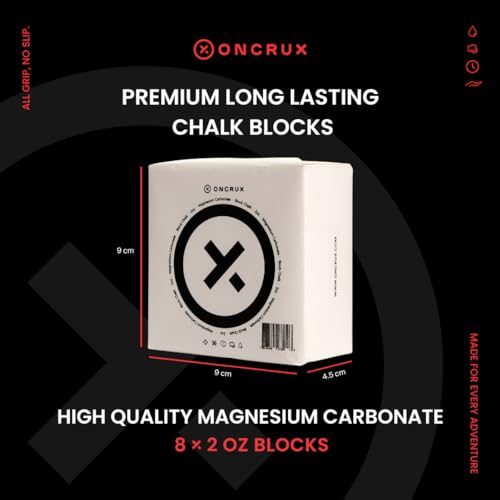 Gym Chalk Blocks - Weight Lifting Chalk Block - Workout Chalk for Weightlifting - Hand Chalk for Gymnastics Rock Climbing Chalk 8x2oz Blocks|1LB