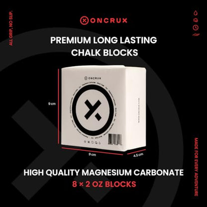 Gym Chalk Blocks - Weight Lifting Chalk Block - Workout Chalk for Weightlifting - Hand Chalk for Gymnastics Rock Climbing Chalk 8x2oz Blocks|1LB