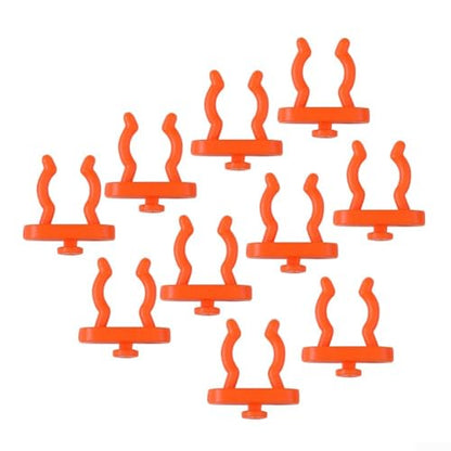 Hanging Board Hole Hooks for Tool Storage, 10pcs Wall-Mounted Garage Organizer Rack, Orange ABS Material(B) - size: B