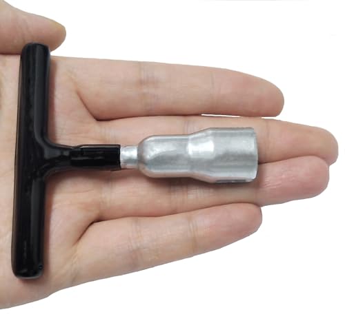 Wing Nut Tool, T Handle Wing Nut Hand Tool, Wing Nut Driver for Eye Screws and Screw-in Hooks Heavy Duty Metal Manual Installation Tightening Release Portable Wing Nuts Tool
