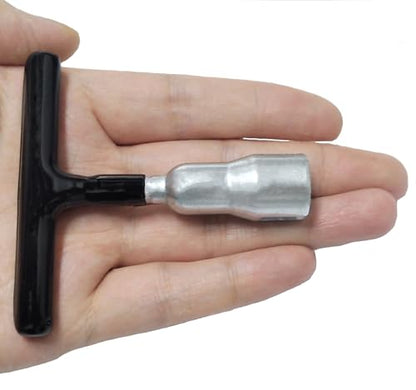 Wing Nut Tool, T Handle Wing Nut Hand Tool, Wing Nut Driver for Eye Screws and Screw-in Hooks Heavy Duty Metal Manual Installation Tightening Release Portable Wing Nuts Tool