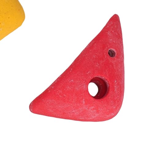 5Pcs Climbing Holds, Colorful Resin Fiber Kids Climbing Rocks, Indoor Outdoor Holds with Mounting Accessories