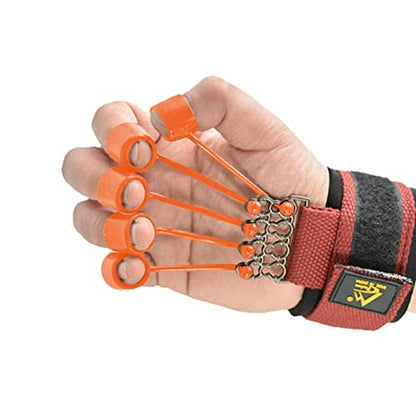 Elastic Silicone Finger Strengthener, 5 Hand Exerciser, Recovery Physical Equipment Workout Extension, Hand Grip Trainer Strength Stretching Rehabilitation - size: 75 lbs 5 finger cots
