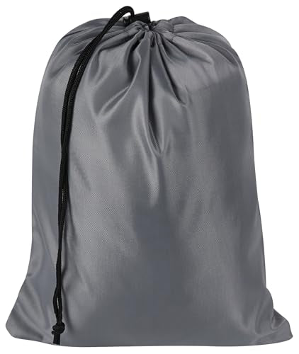 PALTERWEAR Drawstring Bag with Toggle - Nylon Cinch and Ditty Pouch Six-Pack (Gray, 9 x 12 Inch, Set of 6) - color: Gray, size: 9 x 12 Inch