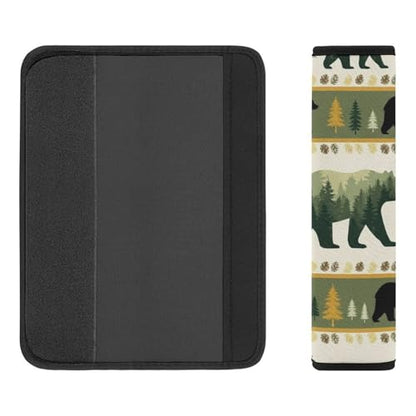 Universal Soft and Comfortable Rustic Cabin Bear Wild Animal Seat Belt Cover for Kids, Most Cars, 2 Piece Seat Belt Covers Cushion Shock Absorption - color: Pattern 536