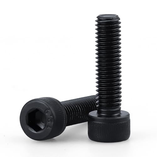 1/4-20 x 1-1/4" Socket Head Cap Screws Bolts, 12.9 Grade Alloy Steel, Black Oxide Finish, Allen Hex Drive, Full Thread, 50 PCS - size: 1/4-20 x 1-1/4"