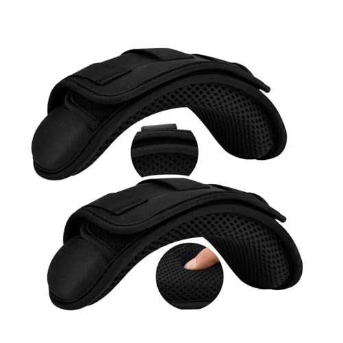 2-Pack Tactical Shoulder Pad, Ultra-Thick Comfort Cushion for Vest Straps, Backpacks, Breathable & Shock-Absorbing,Black - color: Black