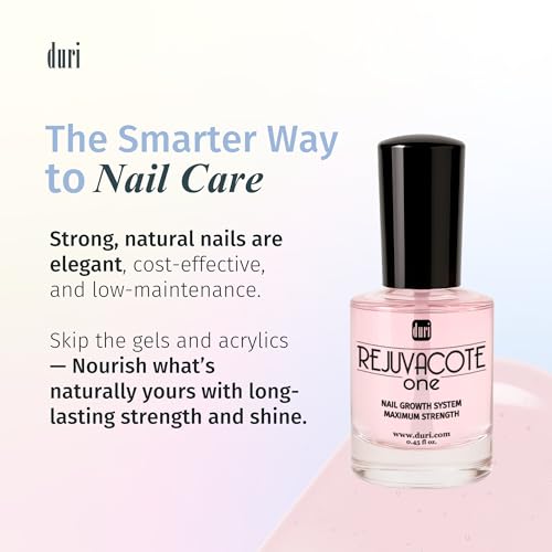 Duri Rejuvacote 1 Nail Growth System + 791 Berry Margarita Neon Purple Nail Polish Bundle - Nail Strengthener & Bold Semi-Matte Color Duo, Summer Manicure Set, 0.45 Fl Oz Each - color: Berry Margarita + Rejuvacote 1 (Pack of 2)