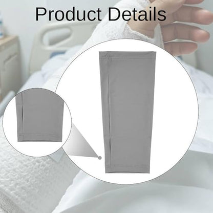 Cover Breathable Flexible Sleeve Soft Elastic Protector Reusable Nylon Spandex Material Open Finger Design Comfortable Compression Suitable, Gray - color: Gray