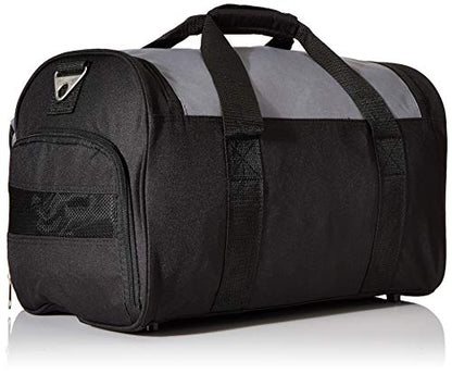 Everest Gym Bag with Wet Pocket, Dark Gray/Black - color: Dark Gray/Black