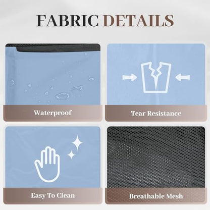 Beach Backpack with Wet Pocket Drawstring Mesh Beach Bag Waterproof Swimming Pool Backpack for Men and Women - color: Blue