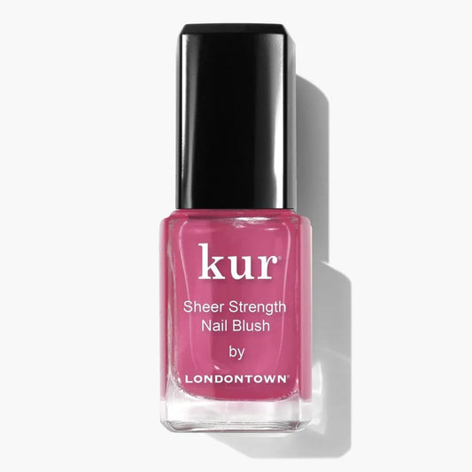 LONDONTOWN Sheer Strength Nail Blush - 2-in-1 Tinted Nail Hardener Strengthening Treatment With Jelly Finish - color: Hibiscus