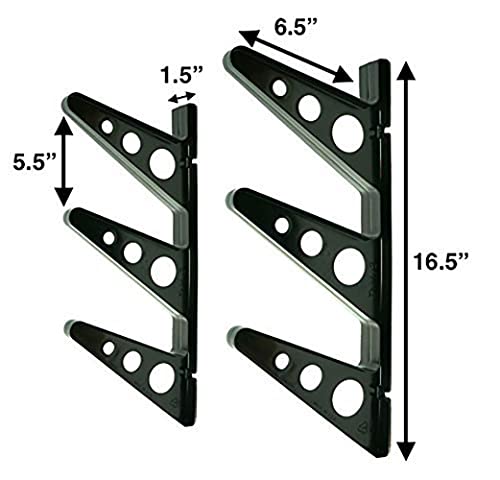 StoreYourBoard Ski Rack – Heavy-Duty Horizontal Ski Wall Mount & Snowboard Wall Mount for Garage Wall Shelving - Snowboards & Gear, Multi-Sport Skateboard Organizer - Skiing Accessories - Holds 3 Pair