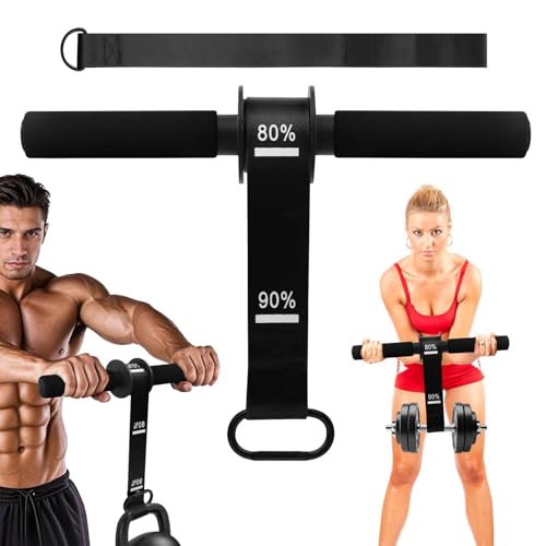 Forearm Strengthener and Wrist Roller with Thick Grip & Adjustable Strap, Ideal for Grip Strength Training, Muscle Building and Rehabilitation - color: Black