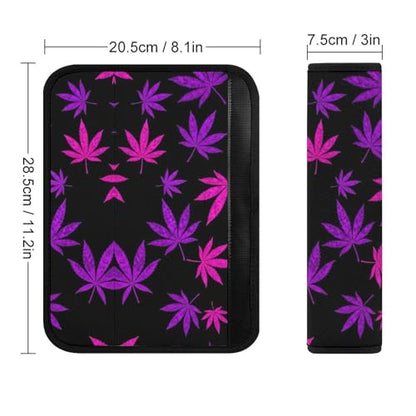 1 Pair Purple Weedleaf Car Seat Straps Shoulder Pads Soft Padded Harness Pads Strap for Adult Use, Stroller Pushchair High Chair, Comfortable Driving - color: Pattern 576