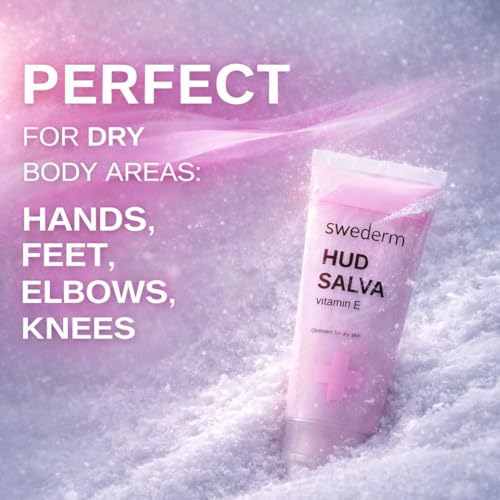 swederm Hudsalva Skin Moisturizer with Vitamin E, Shea Butter, 1,69 fl oz | dry skin remedy, glycerin, shea butter, allantoin, elbows, cracked heels, Scandinavian quality, travel essentials - size: 1.69 Fl Oz (Pack of 1)