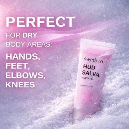 swederm Hudsalva Skin Moisturizer with Vitamin E, Shea Butter, 1,69 fl oz | dry skin remedy, glycerin, shea butter, allantoin, elbows, cracked heels, Scandinavian quality, travel essentials - size: 1.69 Fl Oz (Pack of 1)