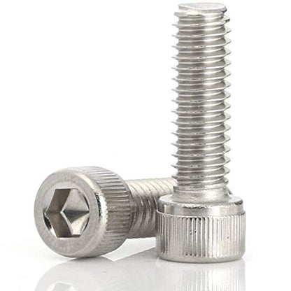 M4-0.7 x 35mm Socket Head Cap Screws Metric, Allen Socket Drive, Stainless Steel 304, Full Thread, Bright Finish, Machine Thread (20 Pcs) - size: M4-0.7 x 35mm