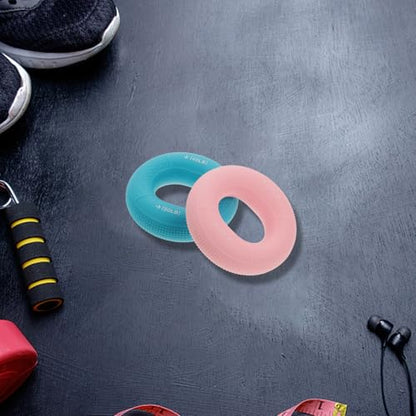 3pcs Silicone Hand Grip Strength Trainer Set Adjustable Resistance Rings 20-80lbs for Finger Strengthening, Hand Massage, Rehabilitation, and Rock Climbing Exercise