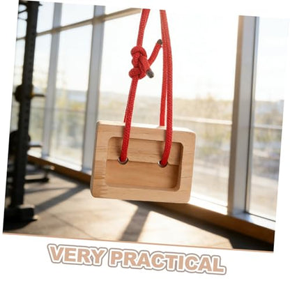 2pcs Wooden Rock Climbing Hangboard Fingerboard Training Board Portable Hand Grip and Forearm Strengthener for Climbers Indoor Outdoor Exercise