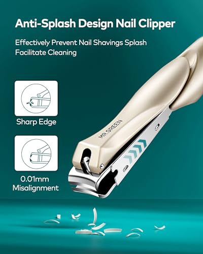 Nail Clippers with Catcher, Professional Stainless Steel Fingernail and Toenail Clipper Cutter, Trimmer Set for Men and Women(Small) - color: Mr-1111