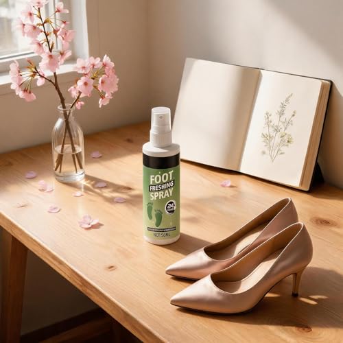 Shoe Deodorizer Spray | 60ml Powerful Long-Lasting Remover | Shoe Odor Elimination | for Leather Boots Footwear Tennis Hockey Closet Home Sneaker