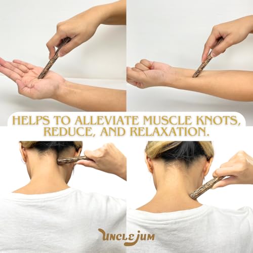 Trigger Point Press Tool, Thai Traditional Massage Wooden Massager, Foot Massage Stick,Palm Wood (1)