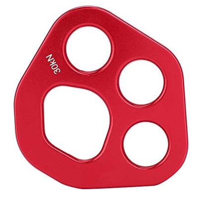 Rigging Plate Aluminum Anchor Multiplier Plate, Finger Force Rigging Plate Force Divider Bear Climbing Descender Gear Multi Anchor Point Connector Gear