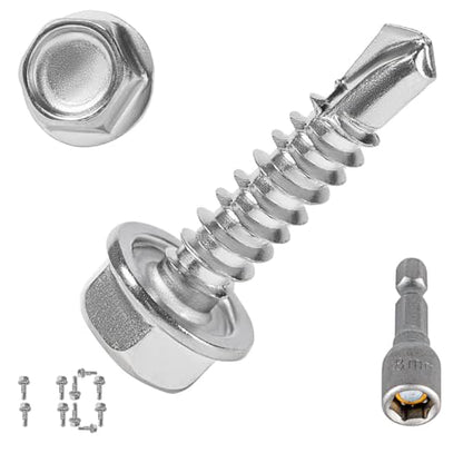 Sheet Metal Screws，Hex #10x3/4‘’（110） | Metal Fastener - color: Hex #10x3/4‘’（110）