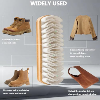 2PCS Suede & Nubuck Shoe Cleaning Brush Kit for Boots Sneakers