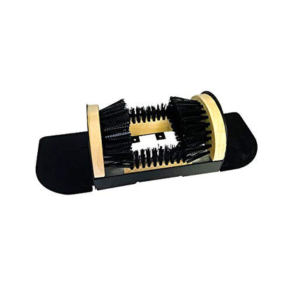 Boot and Shoe Brush Cleaner Scraper for Outdoor Mud with Folding Sides by Trademark Innovations - size: With Pedal