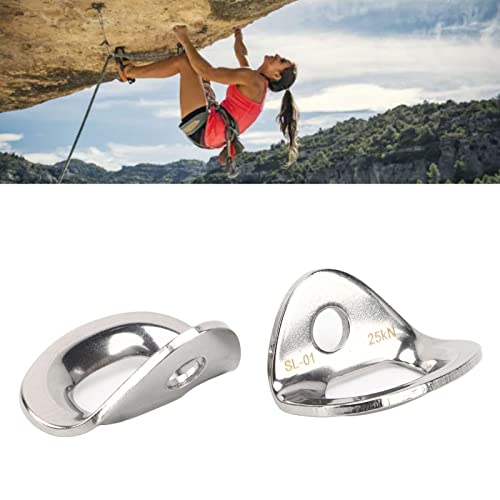 Uxsiya 2PCS Climbing Bolts Hanger 316 Stainless Steel Rock Climbing Hanger Large Bearing Capacity Anchor for Carving Aerial Work