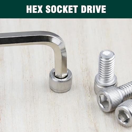 1/4-20 x 4 Socket Head Cap Screws, 304 Stainless Steel (18-8), Full Thread, Machine Screws for DIY, Machinery, Electronics, 10-Pack - size: 1/4-20 x 4"
